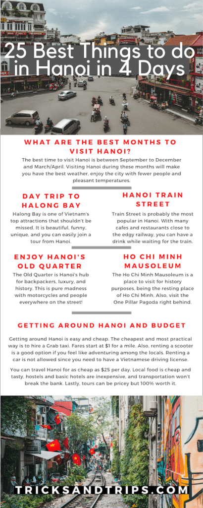 25 Best Things to do in Hanoi in 4 Days | Tricks and Trips