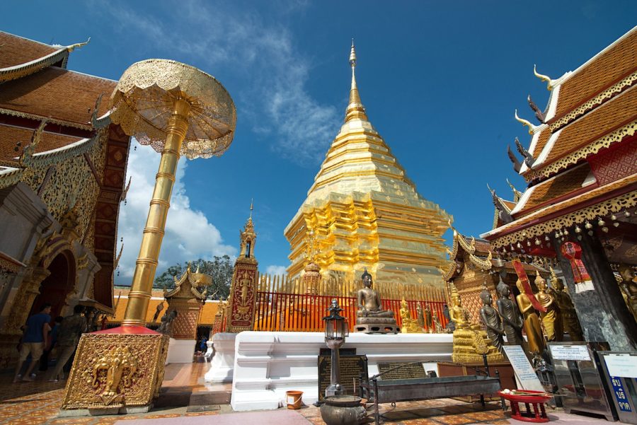 Pagoda at the Doi Suthep temple