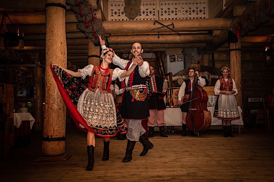 See a Polish Folk Show in Krakow at night