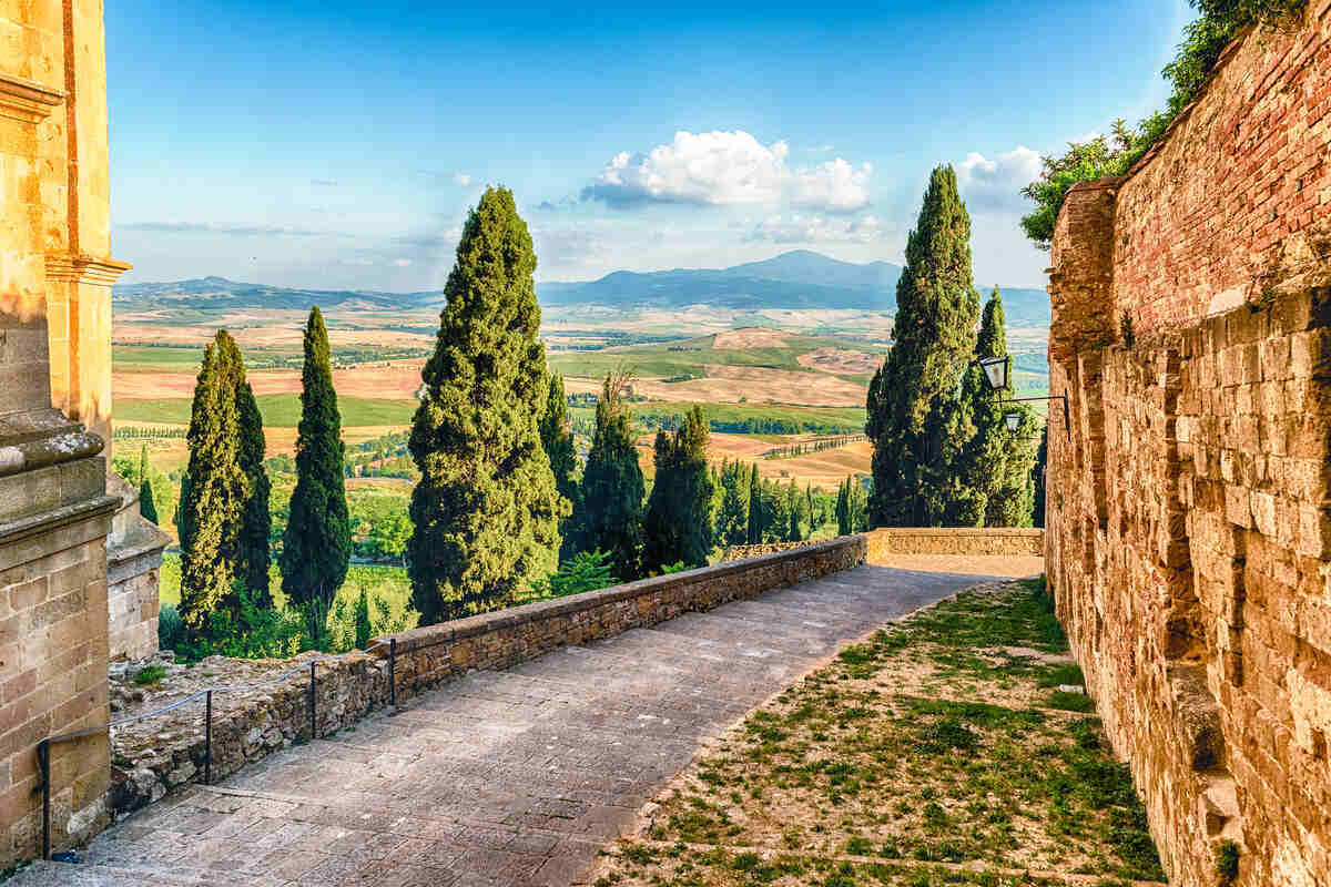Pienza panoramic views best tuscan towns