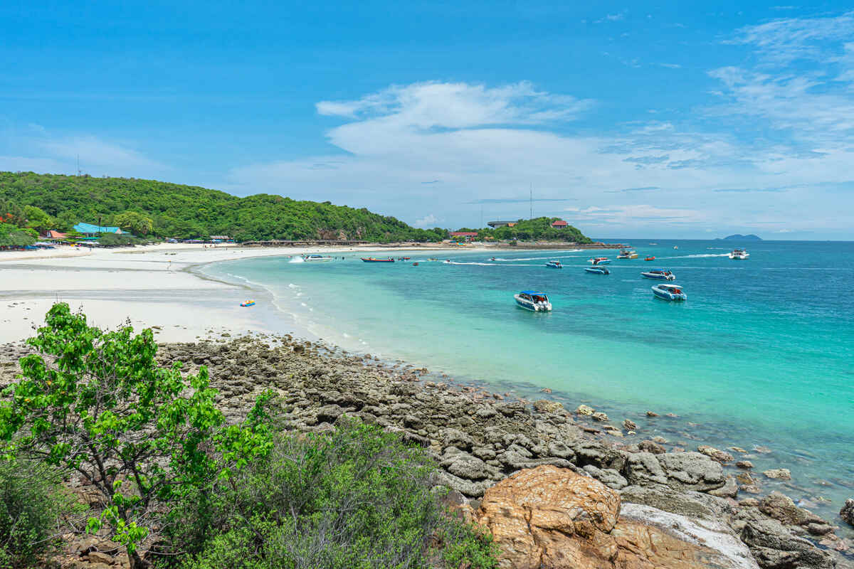 Tien Beach in Koh Larn Island in Thailand
