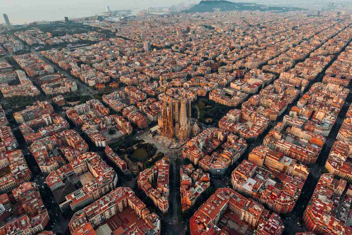 sagrada familia from above 3 days in barcelona itinerary