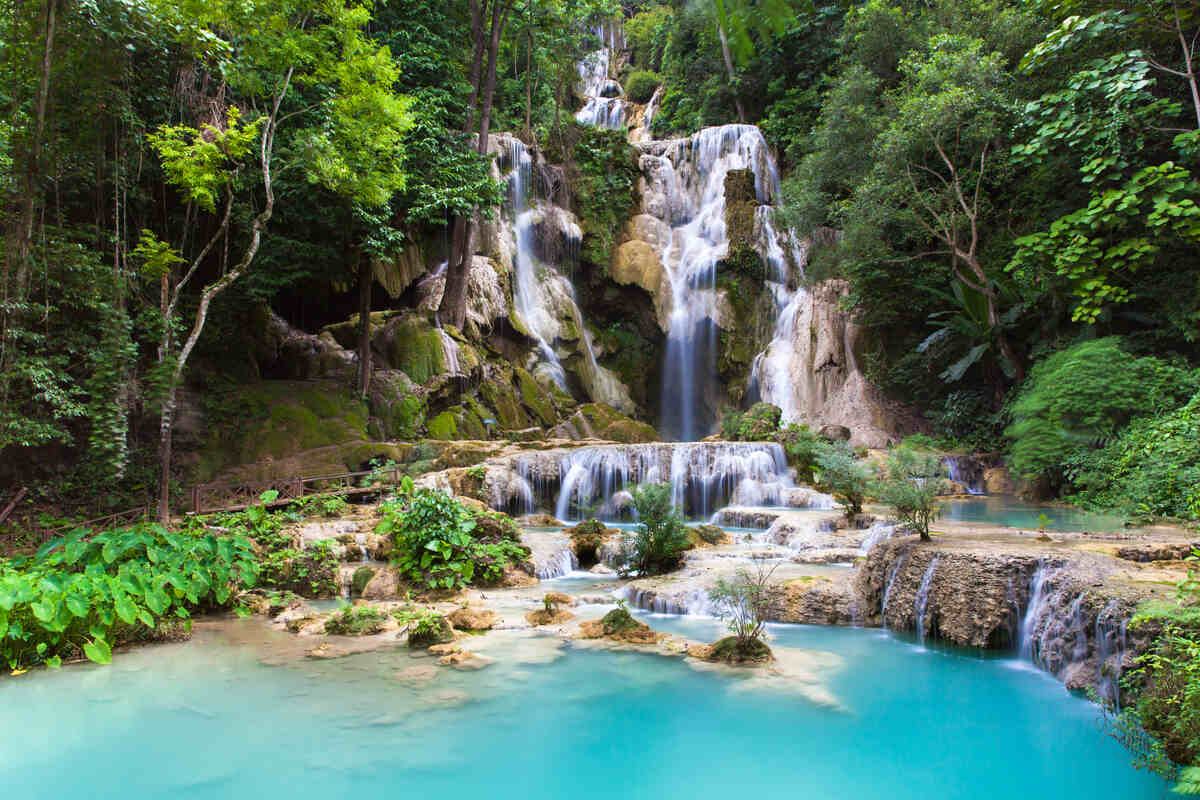Kuang Si Waterfalls, Laos, cheapest countries to travel in Asia