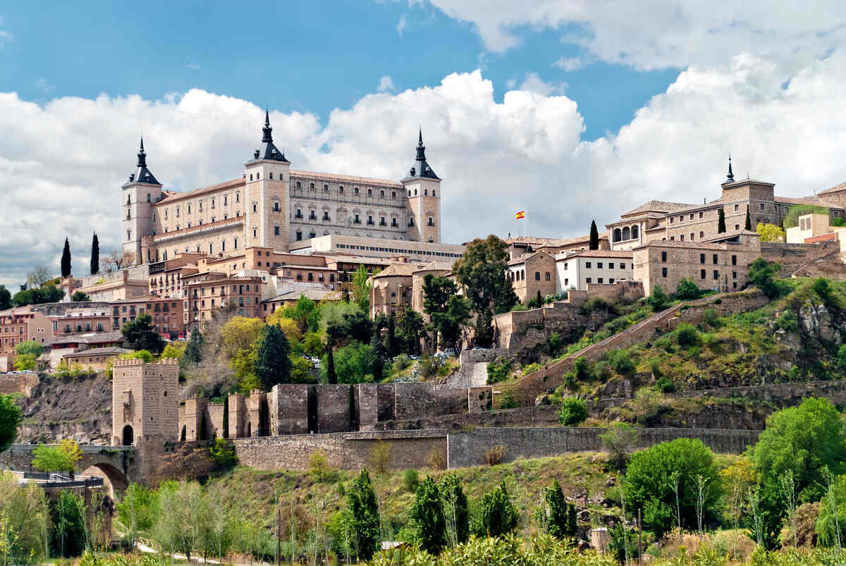Old town of Toledo with Toledo Castle
