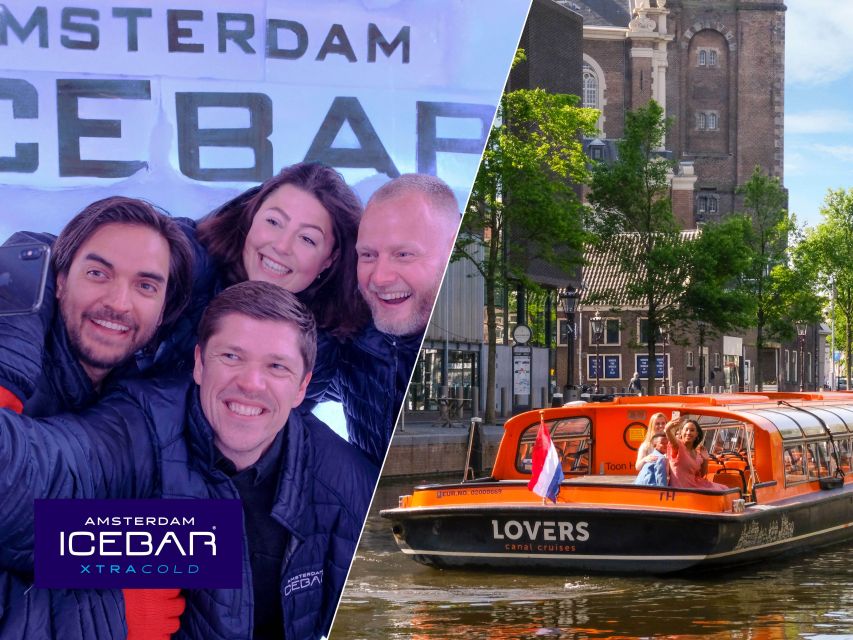 Group selfie on a canal boat tour.