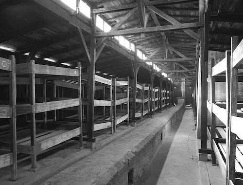 Industrial interior of Auschwitz