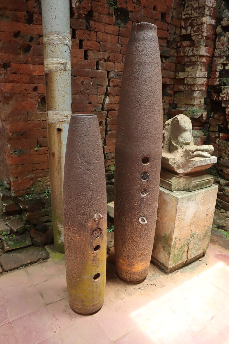 Rockets that destroyed the My Son sanctuary in Vietnam