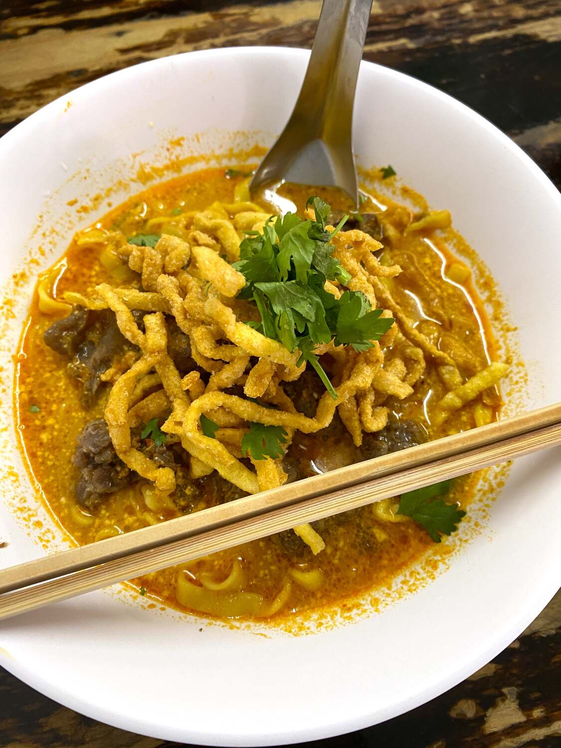 Famous Khao Soy noodle soup - 2 days in Chiang Mai itinerary