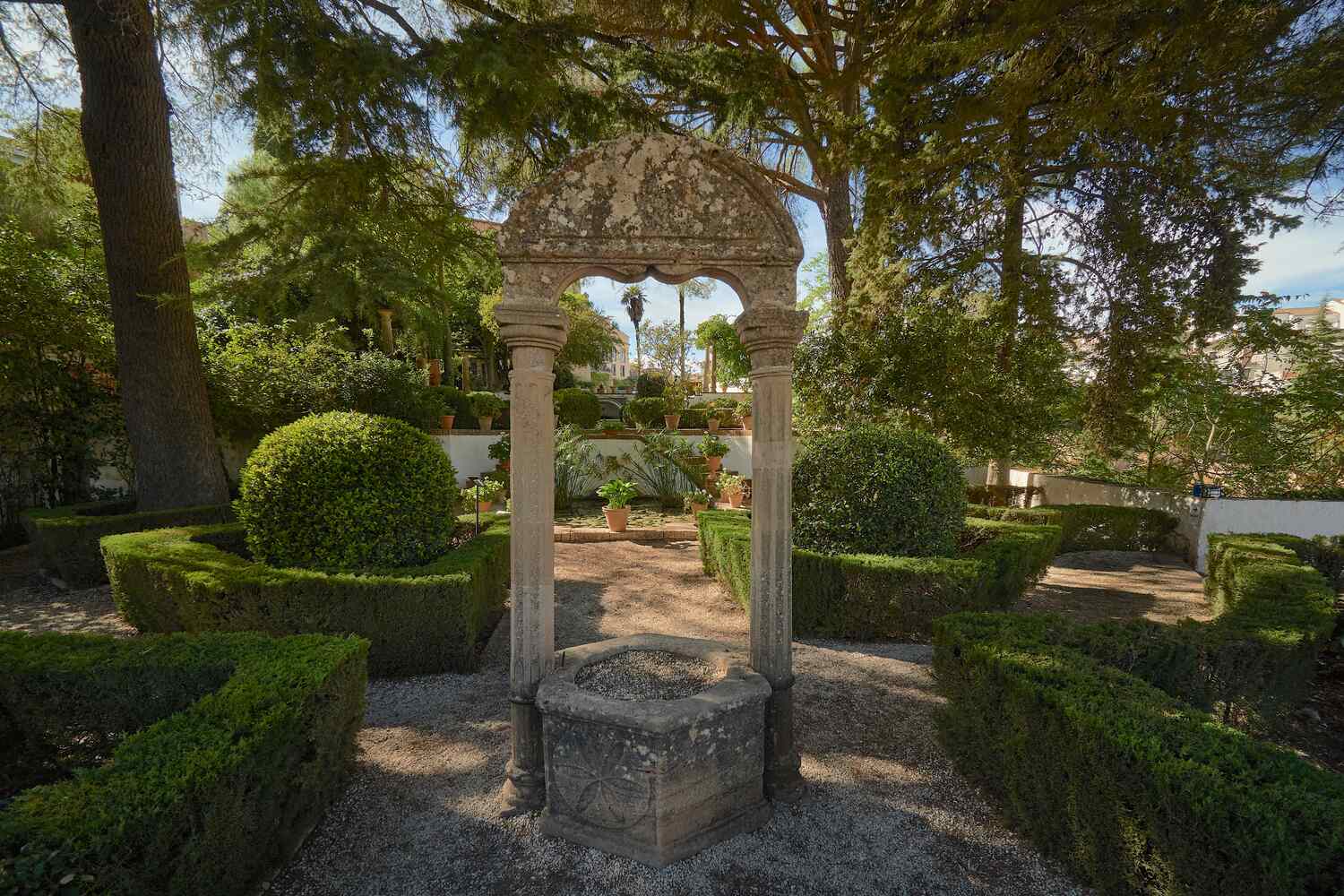 Gardens inside Casa del Rey Moro in Ronda