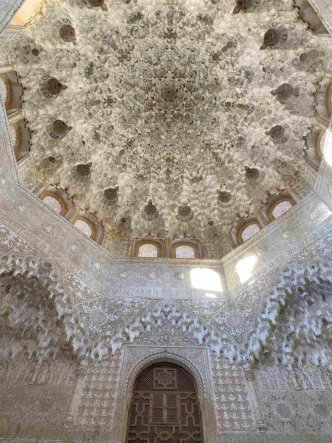 Islamic art inside the Alhambra