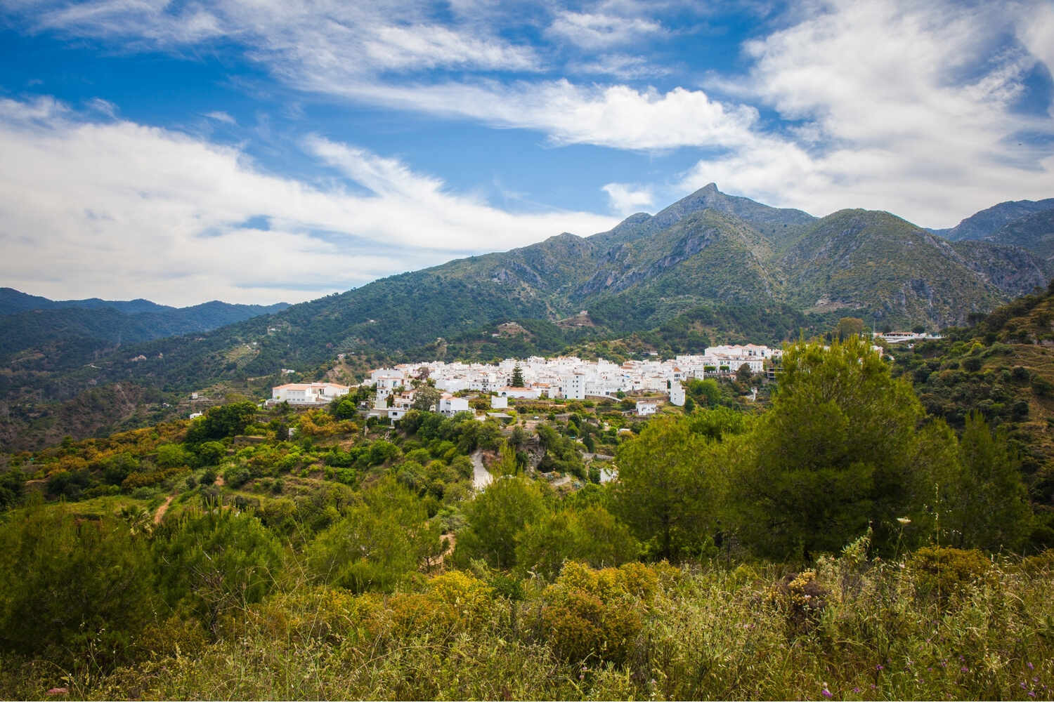 Istan-town-amidst-green-mountains best white villages in Andalucia