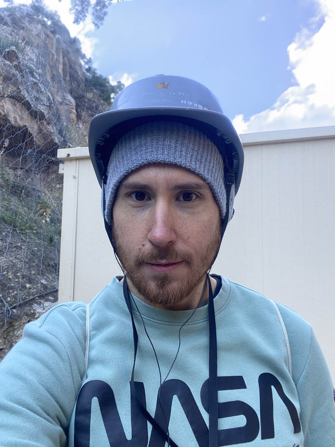 Man getting ready for the Caminito Del Rey hike