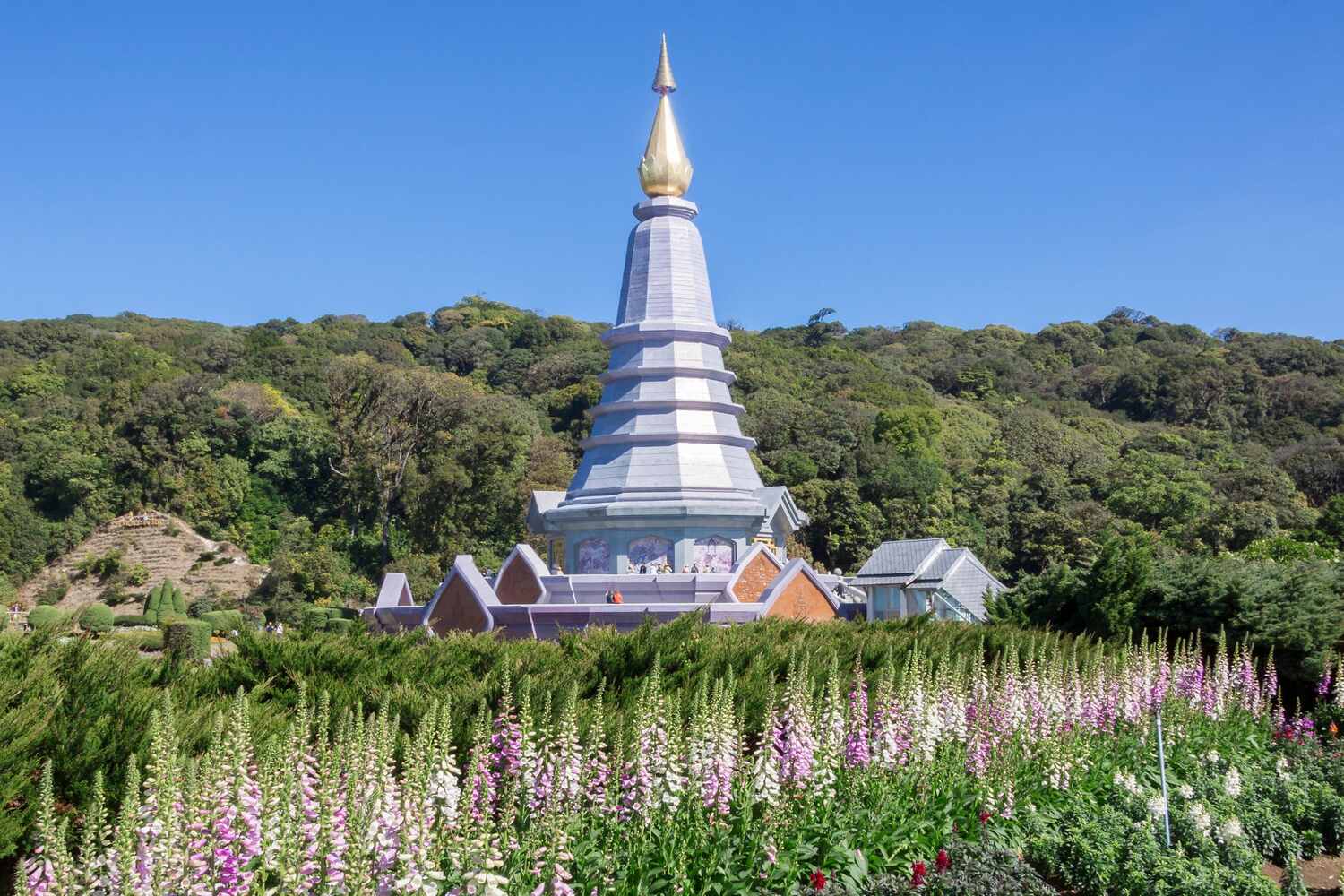 Royal pagoda at Doi Inthanon National Park during a 4-day Chiang Mai itinerary