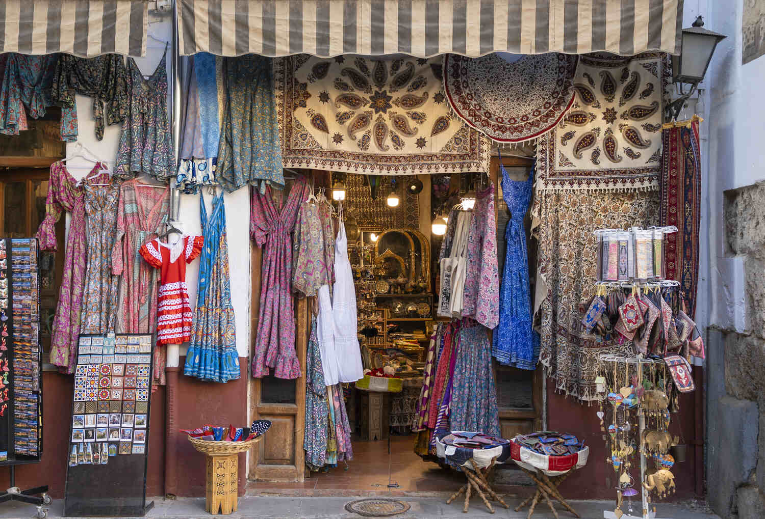 Streets of La Alcaiceria market Granada