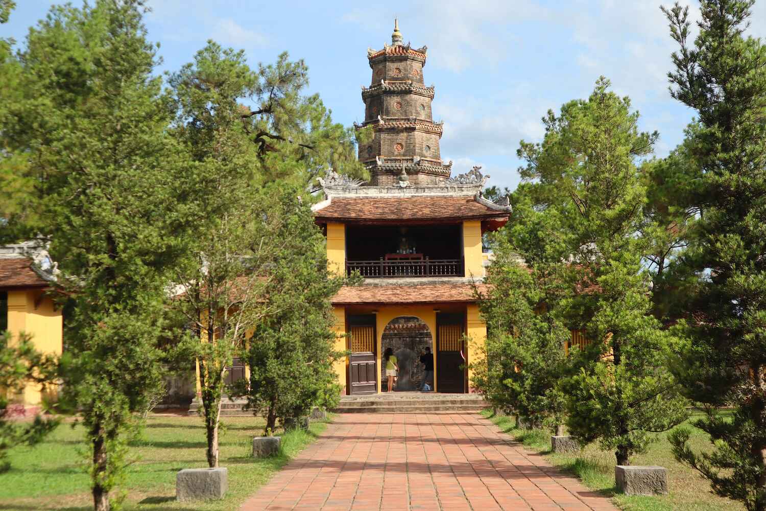 Thien Mu Pagoda Hue from the park
