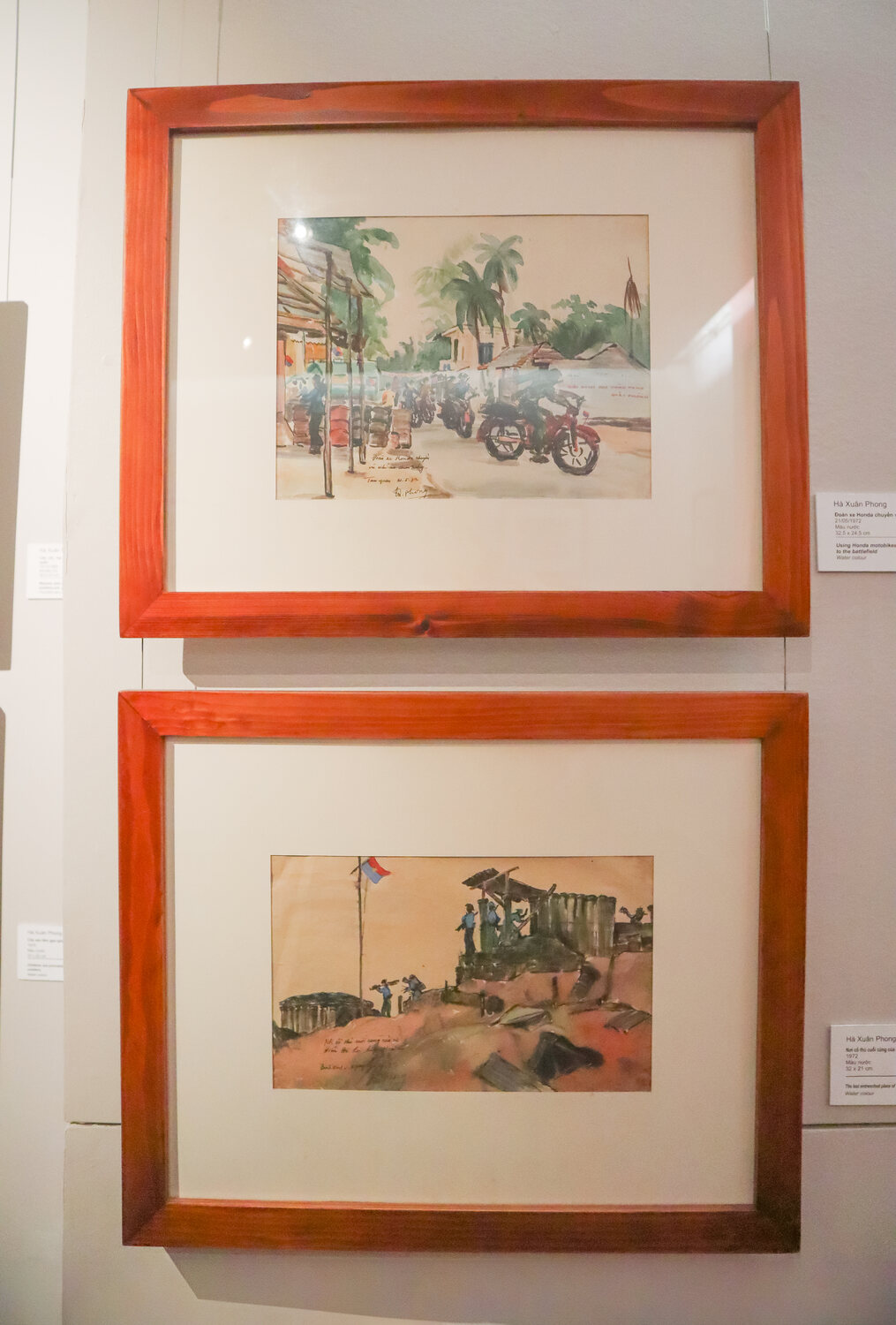 War pieces at Danang fine arts museum