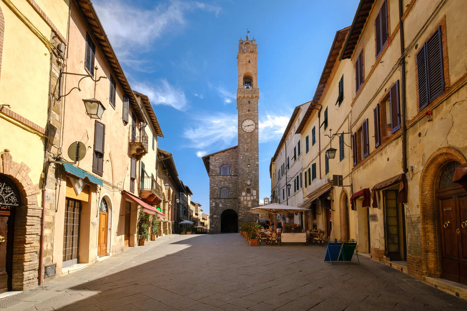 The Tuscan town of Montalcino