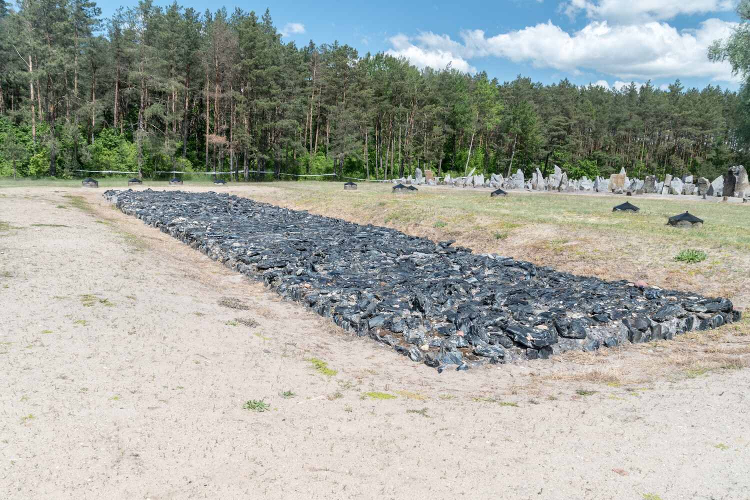 The-stone-memorial-resembles-one-of-the-original-cremation-pits-where-bodies-were-burned.-Treblinka-extermination-camp