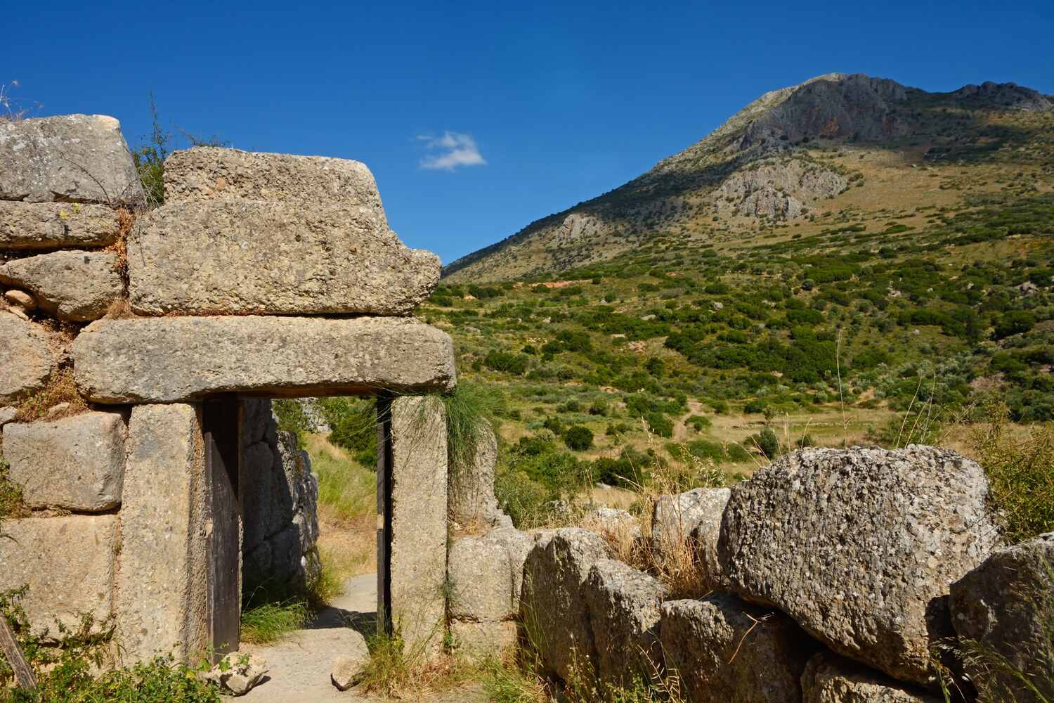 Ancient architecture in Mycenae Greece