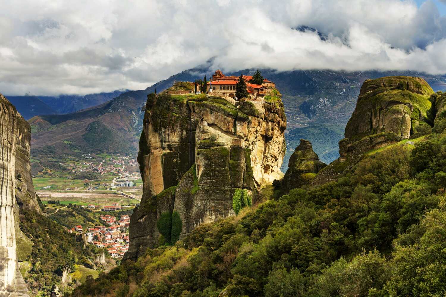 Monastery in Meteora Greece - Meteora temples on a day trip from Athens, Meteora day trip, Meteora tour from Athens, how to get to Meteora