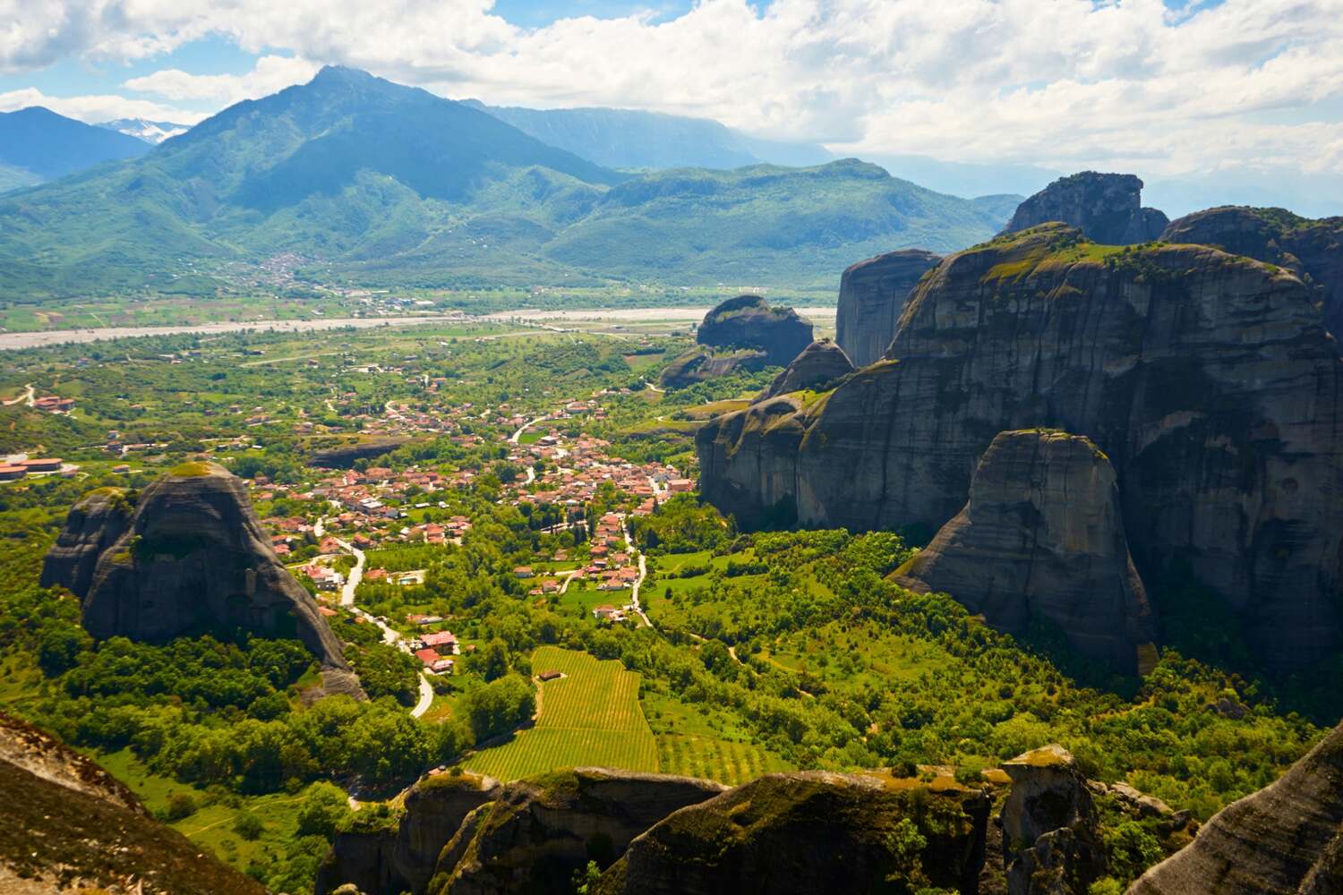 View from the Meteora monasteries