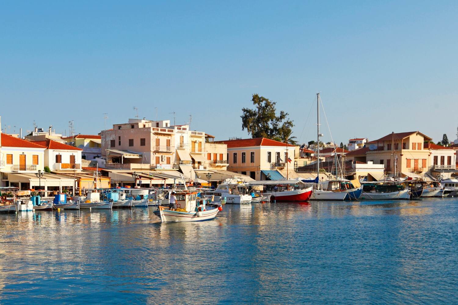 View over Aegina port